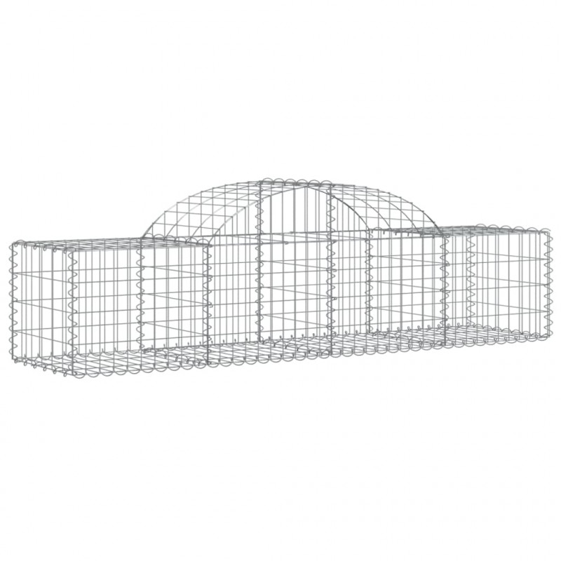 Kosze gabionowe, 30 szt, 200x50x40/60 cm, galwanizowane żelazo