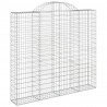 Kosze gabionowe, 12 szt, 200x50x180/200cm, galwanizowane żelazo