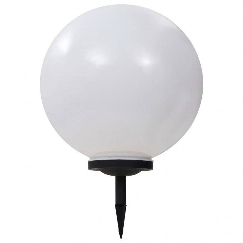 Lampy solarne do ogrodu, 2 szt., LED, kuliste, 50 cm, RGB