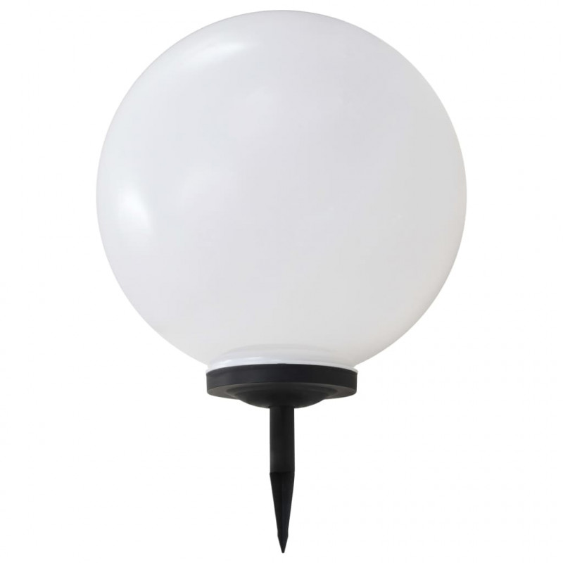 Lampy solarne do ogrodu, 2 szt., LED, kuliste, 50 cm, RGB