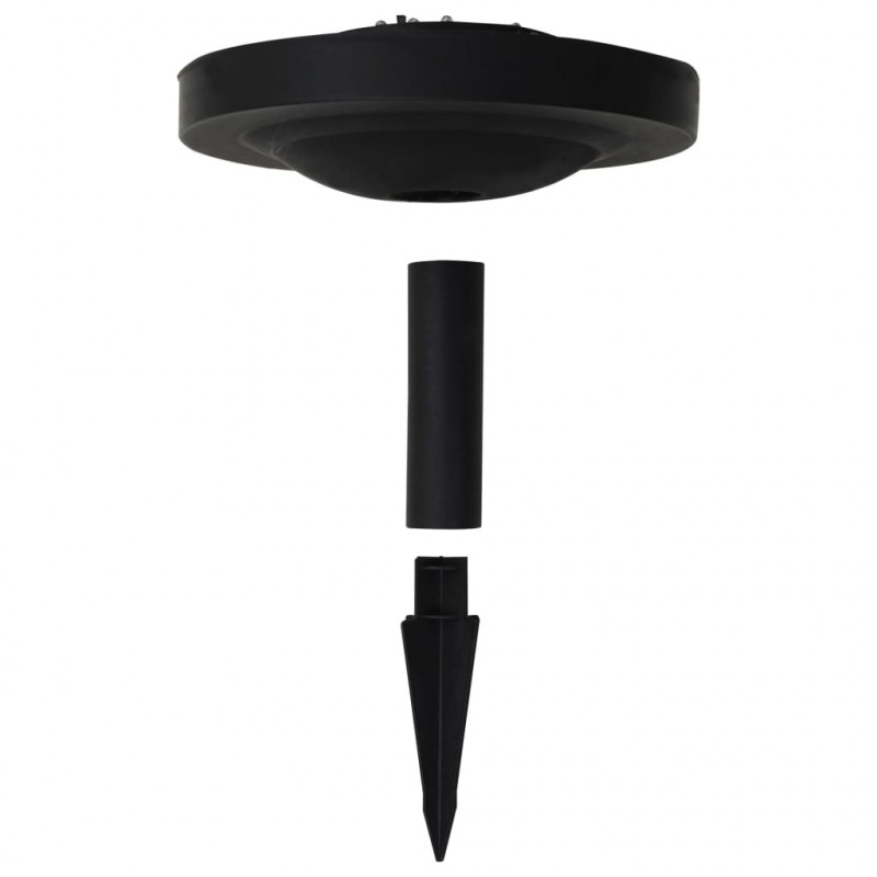 Lampy solarne do ogrodu, 2 szt., LED, kuliste, 50 cm, RGB