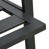 4-cz. zestaw mebli do ogrodu, poduszki, aluminium, ciemnoszary