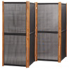 Parawan 4-panelowy, czarny, 280 x 180 cm