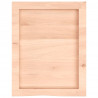 Półka, 40x50x(2-6) cm, surowe lite drewno dębowe