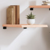 Półka, 40x60x(2-4) cm, surowe lite drewno dębowe