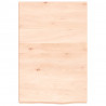 Półka, 40x60x(2-4) cm, surowe lite drewno dębowe