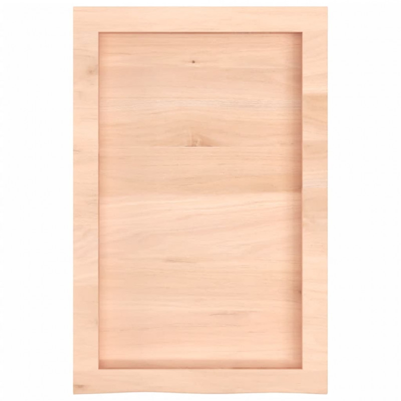 Półka, 40x60x(2-4) cm, surowe lite drewno dębowe
