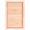Półka, 40x60x(2-4) cm, surowe lite drewno dębowe