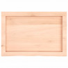 Półka, 60x40x(2-4) cm, surowe lite drewno dębowe