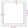 Półka, 60x60x(2-6) cm, surowe lite drewno dębowe