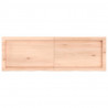 Półka, 120x40x(2-6) cm, surowe lite drewno dębowe