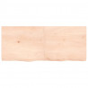 Półka, 120x50x(2-6) cm, surowe lite drewno dębowe