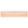 Półka, 140x30x(2-4) cm, surowe lite drewno dębowe