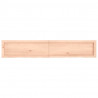 Półka, 160x30x(2-6) cm, surowe lite drewno dębowe