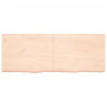 Półka, 160x60x(2-4) cm, surowe lite drewno dębowe