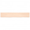 Półka, 180x30x(2-4) cm, surowe lite drewno dębowe