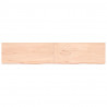 Półka, 200x40x(2-4) cm, surowe lite drewno dębowe
