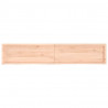 Półka, 200x40x(2-4) cm, surowe lite drewno dębowe