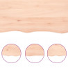 Półka, 200x40x(2-4) cm, surowe lite drewno dębowe