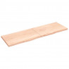 Półka, 200x60x(2-4) cm, surowe lite drewno dębowe
