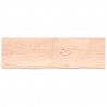 Półka, 200x60x(2-4) cm, surowe lite drewno dębowe