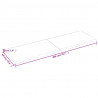 Półka, 200x60x(2-4) cm, surowe lite drewno dębowe