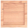 Półka, brązowa, 40x40x(2-6) cm, lakierowane lite drewno dębowe