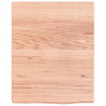 Półka, brązowa, 40x50x(2-4) cm, lakierowane lite drewno dębowe