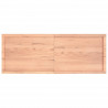 Półka, brązowa, 160x60x(2-6) cm, lakierowane lite drewno dębowe