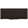 Półka, ciemnobrązowa, 100x40x(2-6) cm, wykończone drewno dębowe