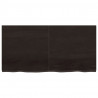 Półka, ciemnobrązowa, 120x60x(2-4) cm, wykończone drewno dębowe