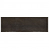 Półka, ciemnobrązowa, 160x50x(2-4) cm, wykończone drewno dębowe