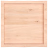 Blat stołu, 60x60x(2-4)cm, surowy, lity dąb naturalną krawędzią