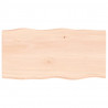 Blat stołu, 100x50x(2-4)cm surowy, lity dąb naturalną krawędzią
