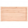 Blat stołu, 100x50x(2-4)cm surowy, lity dąb naturalną krawędzią