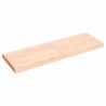 Blat stołu, 120x40x(2-6)cm, surowy lity dąb naturalną krawędzią