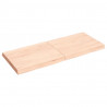 Blat stołu, 120x50x(2-6)cm, surowy lity dąb naturalną krawędzią