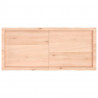 Blat stołu, 120x50x(2-6)cm, surowy lity dąb naturalną krawędzią