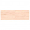 Blat stołu, 140x50x(2-4)cm surowy, lity dąb naturalną krawędzią