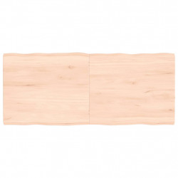 Blat stołu, 140x60x(2-4)cm surowy, lity dąb naturalną krawędzią