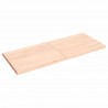 Blat stołu, 140x60x(2-4)cm surowy, lity dąb naturalną krawędzią