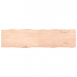 Blat stołu, 160x40x(2-4)cm surowy, lity dąb naturalną krawędzią