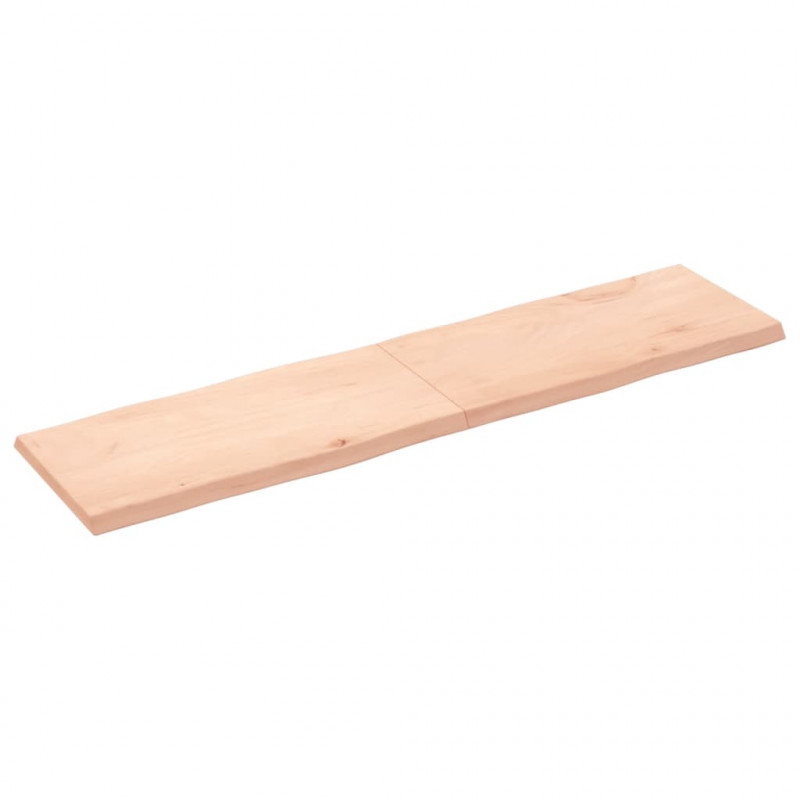 Blat stołu, 160x40x(2-4)cm surowy, lity dąb naturalną krawędzią
