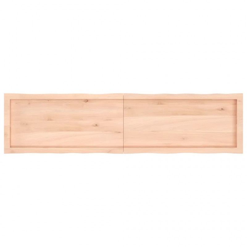 Blat stołu, 160x40x(2-4)cm surowy, lity dąb naturalną krawędzią