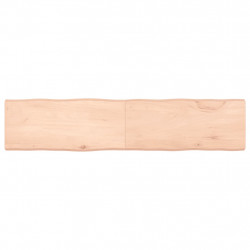 Blat stołu, 180x40x(2-6)cm, surowy lity dąb naturalną krawędzią