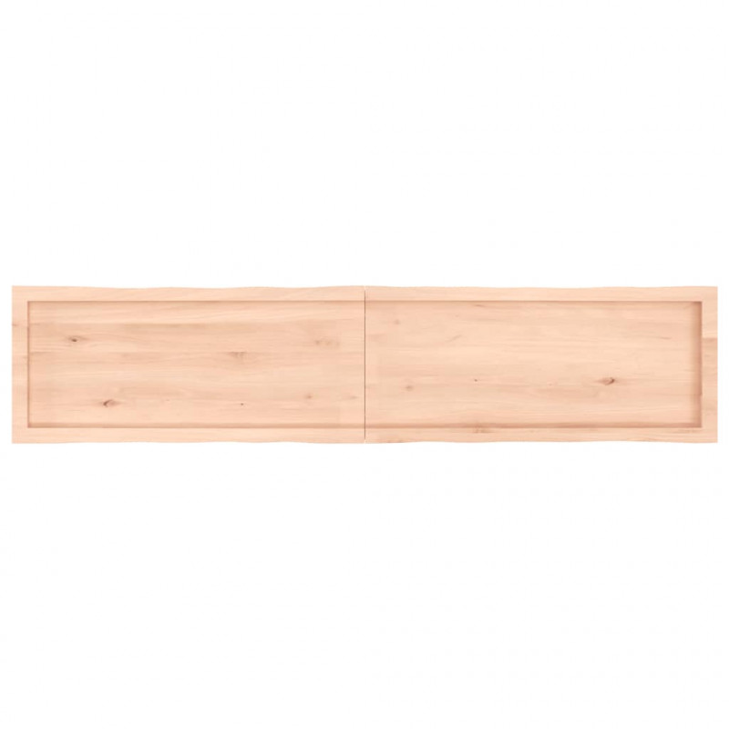 Blat stołu, 180x40x(2-6)cm, surowy lity dąb naturalną krawędzią