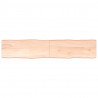 Blat stołu, 200x40x(2-4)cm surowy, lity dąb naturalną krawędzią