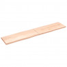 Blat stołu, 200x40x(2-4)cm surowy, lity dąb naturalną krawędzią
