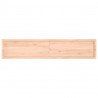 Blat stołu, 200x40x(2-4)cm surowy, lity dąb naturalną krawędzią