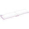 Blat stołu, 200x50x(2-4)cm surowy, lity dąb naturalną krawędzią